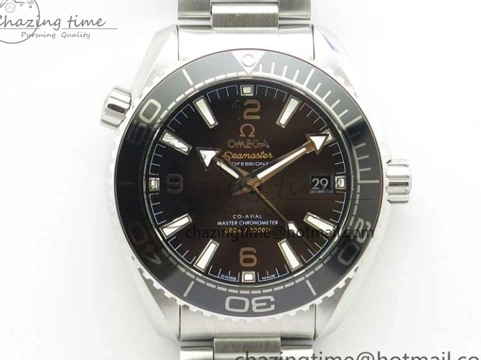 0217 Planet Ocean 39.5mm Black Ceramic Bezel SS VSF 1:1 Best Edition Black Dial on SS Bracelet A Stretchable 7890